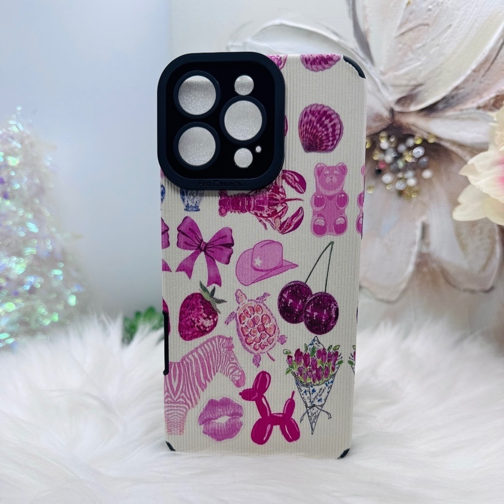 Chic iPhone 16 Pro Max Pink Lover Theme Case